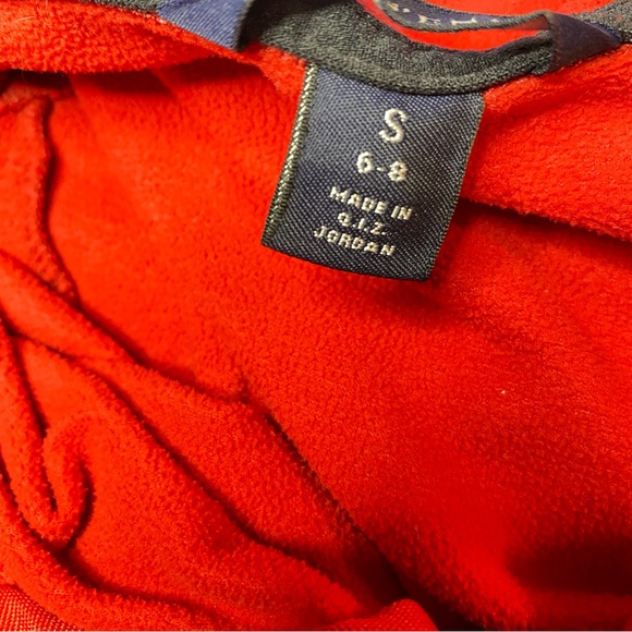 Boys Lands’ End Red Pullover Fleece - Picture 5 of 8